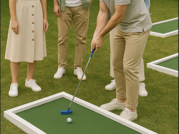 Minigolf pálya bérlés céges rendezvényekre, esküvőkre, csapatépítőkre vagy családi rendezvényekre. Szórakoztató program minden korosztálynak, beltéren és kültéren egyaránt!