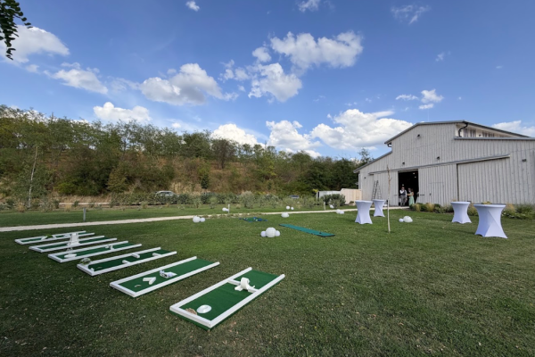 Minigolf pálya bérlés céges rendezvényekre, esküvőkre, csapatépítőkre vagy családi rendezvényekre. Szórakoztató program minden korosztálynak, beltéren és kültéren egyaránt! A minigolf nem igényel előzetes tapasztalatot, könnyen elsajátítható, így kiváló aktivitás bármilyen rendezvényre.